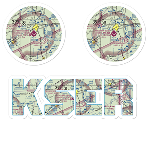 Freeman Municipal Airport (SER) VFR Sectional Sticker Pack