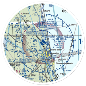 Northeast Florida Regional Airport (SGJ) VFR Sectional Sticker (30 mile)