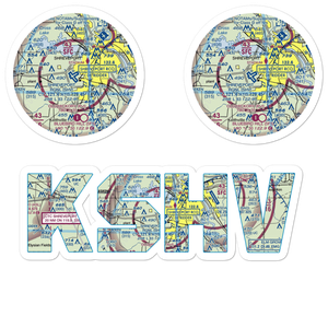 Shreveport Regional Airport (SHV) VFR Sectional Sticker Pack