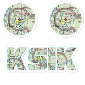 Sikeston Memorial Municipal Airport (SIK) VFR Sectional Sticker Pack