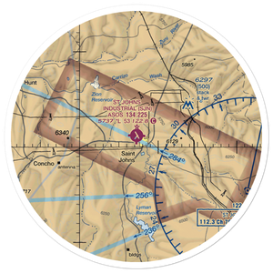 St Johns Industrial Air Park (SJN) VFR Sectional Sticker (30 mile)