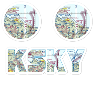 Griffing Sandusky Airport (SKY) VFR Sectional Sticker Pack
