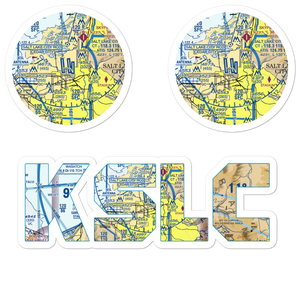 Salt Lake City International Airport (SLC) VFR Sectional Sticker Pack