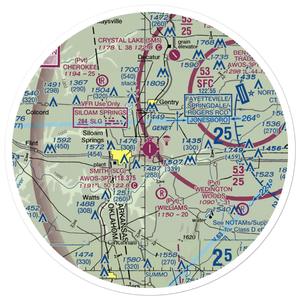 Smith Field (SLG) VFR Sectional Sticker (30 mile)