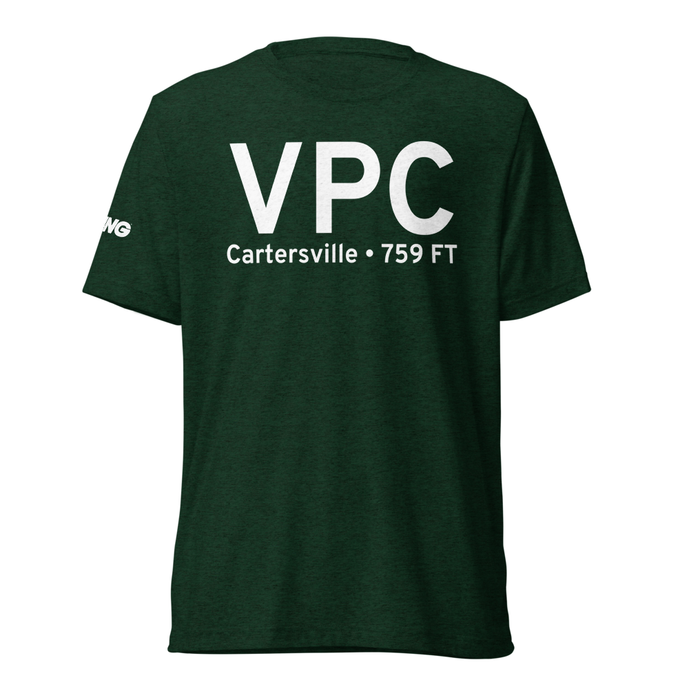 Cartersville (KVPC) Airport Tri-blend T-Shirt 