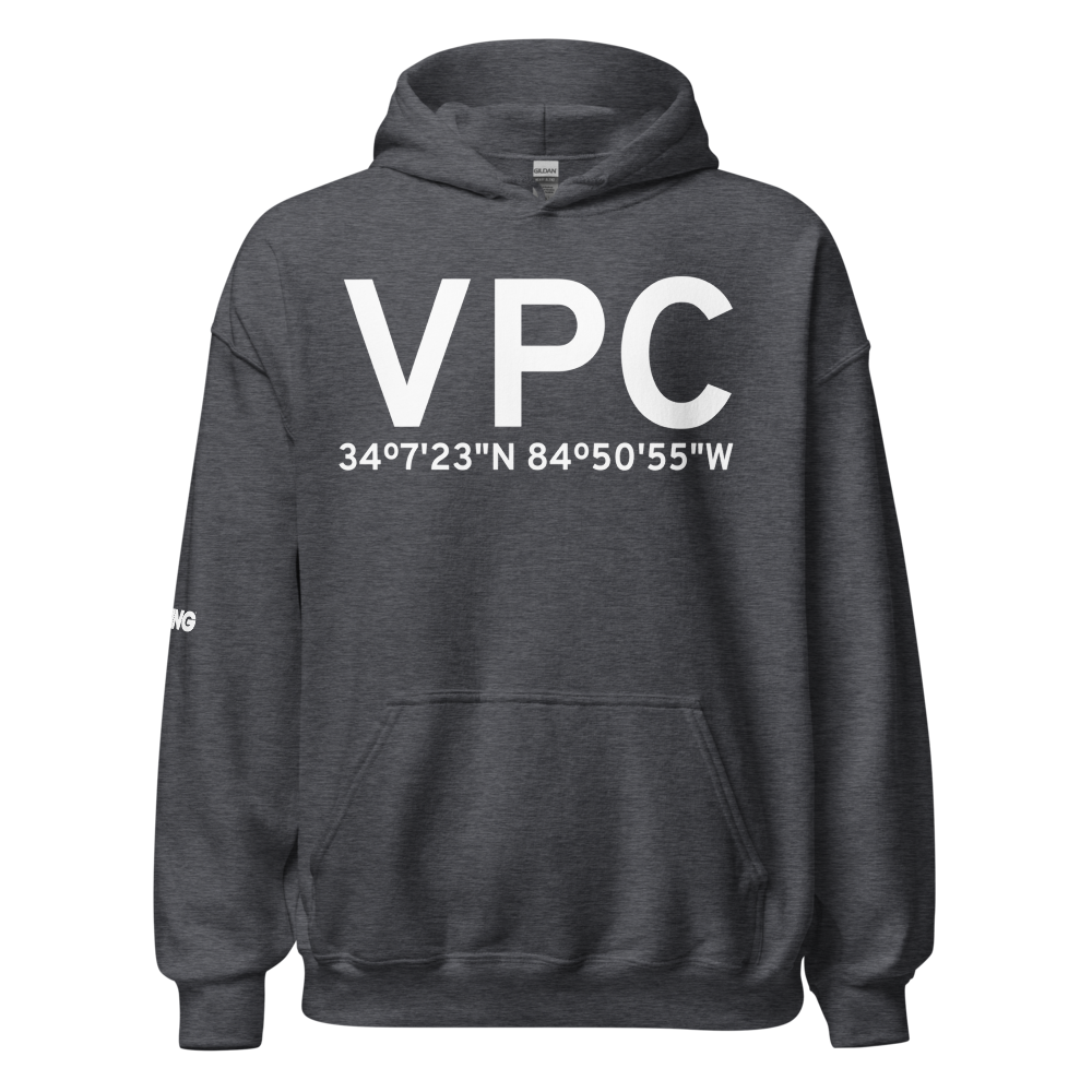 Cartersville (KVPC) Airport Hoodie Sweatshirt 