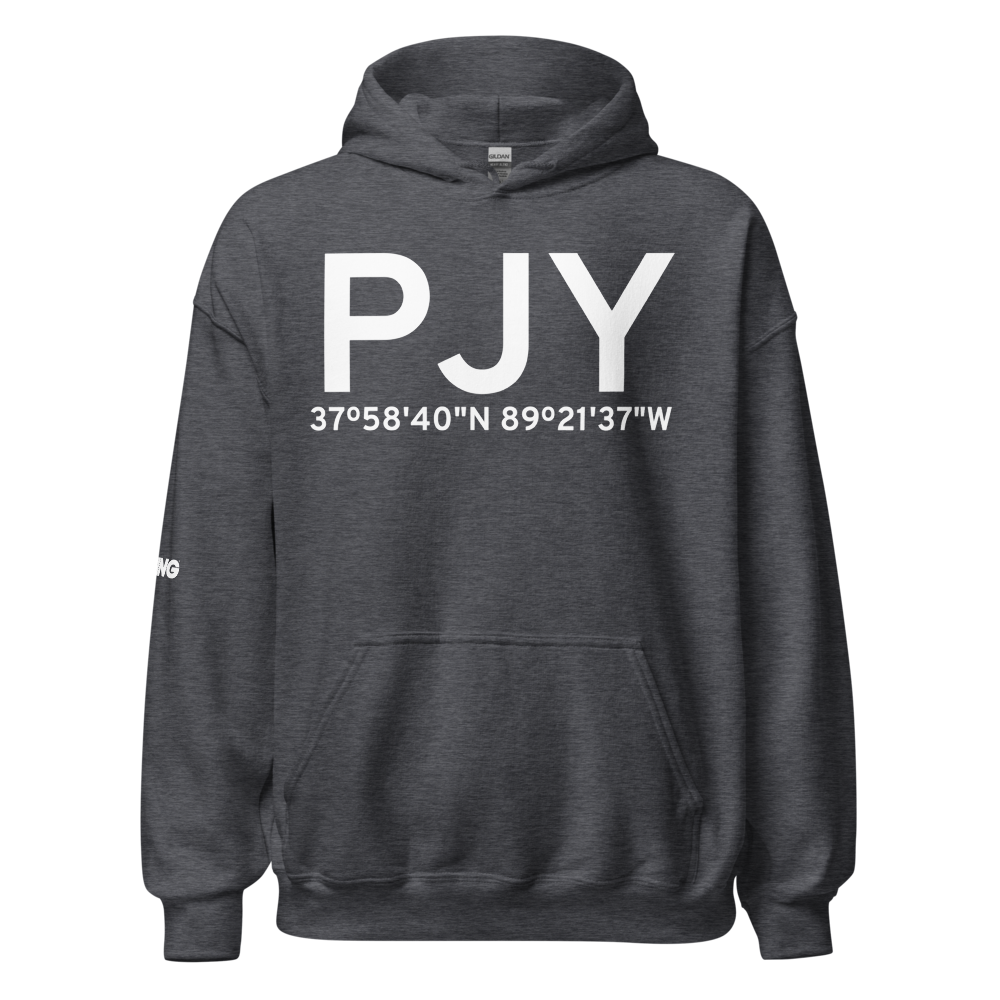 Pinckneyville (KPJY) Airport Hoodie Sweatshirt 