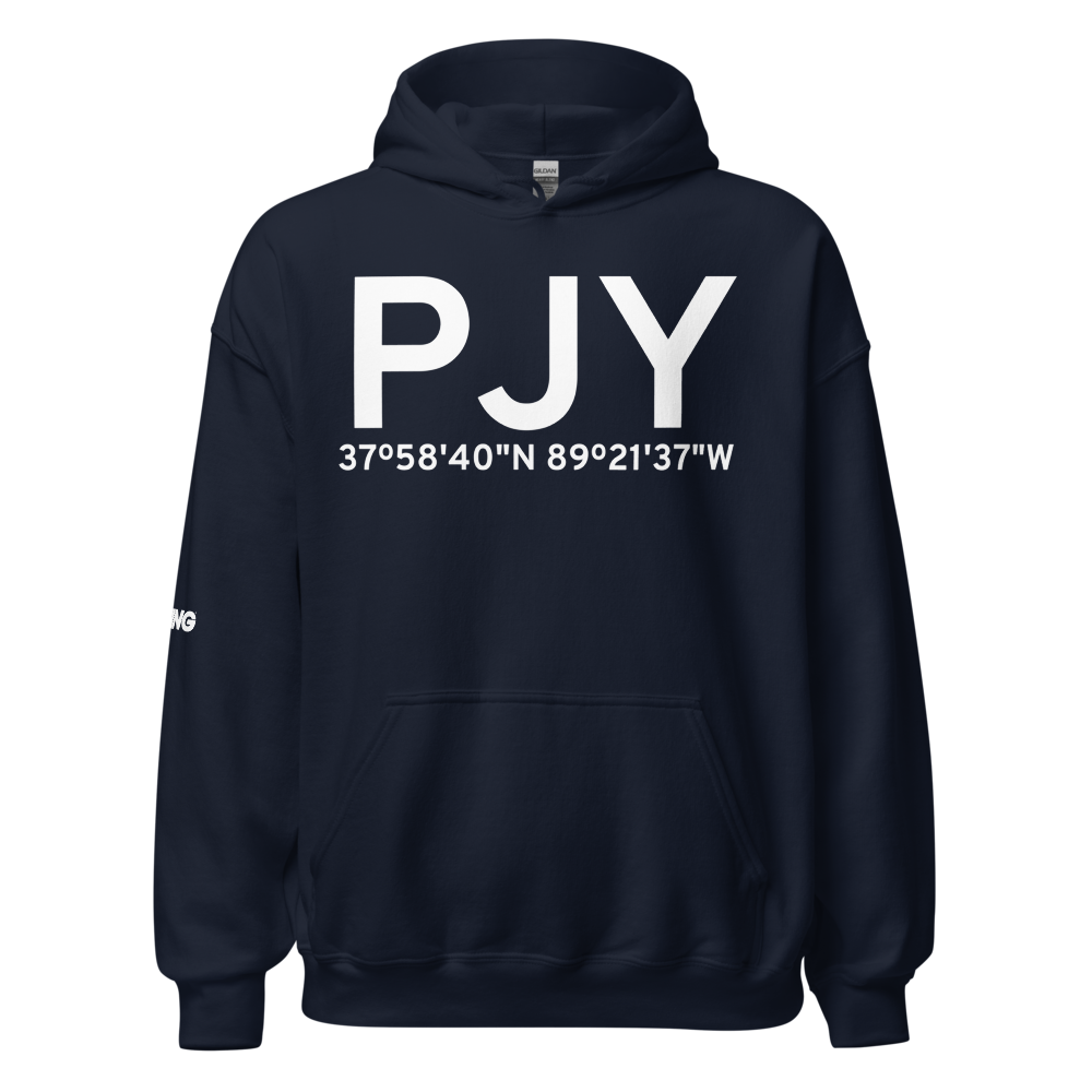 Pinckneyville (KPJY) Airport Hoodie Sweatshirt 