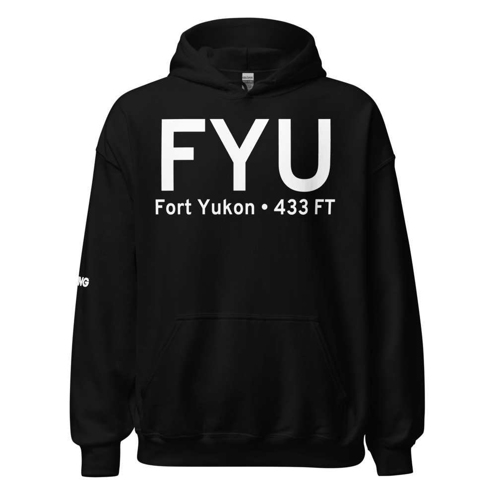 Fort Yukon (PFYU) Airport Hoodie Sweatshirt 