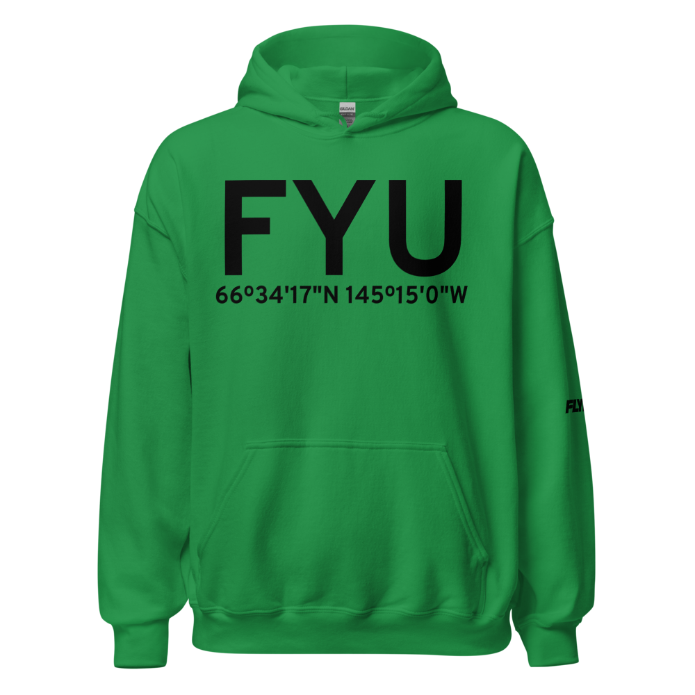 Fort Yukon (PFYU) Airport Hoodie Sweatshirt 
