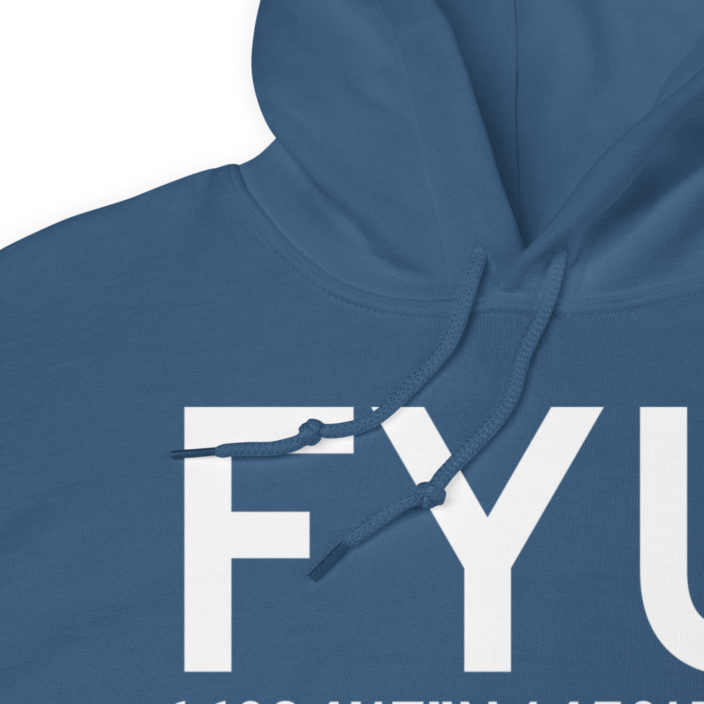 Fort Yukon (PFYU) Airport Hoodie Sweatshirt 