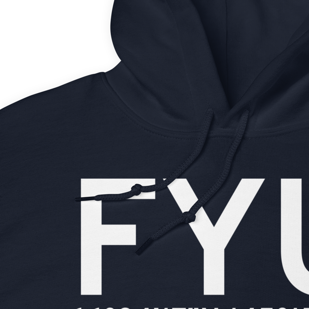 Fort Yukon (PFYU) Airport Hoodie Sweatshirt 