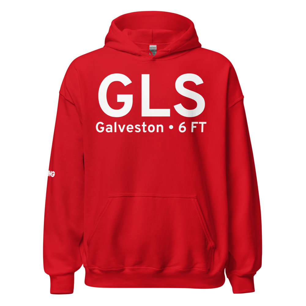 Galveston (KGLS) Airport Hoodie Sweatshirt 