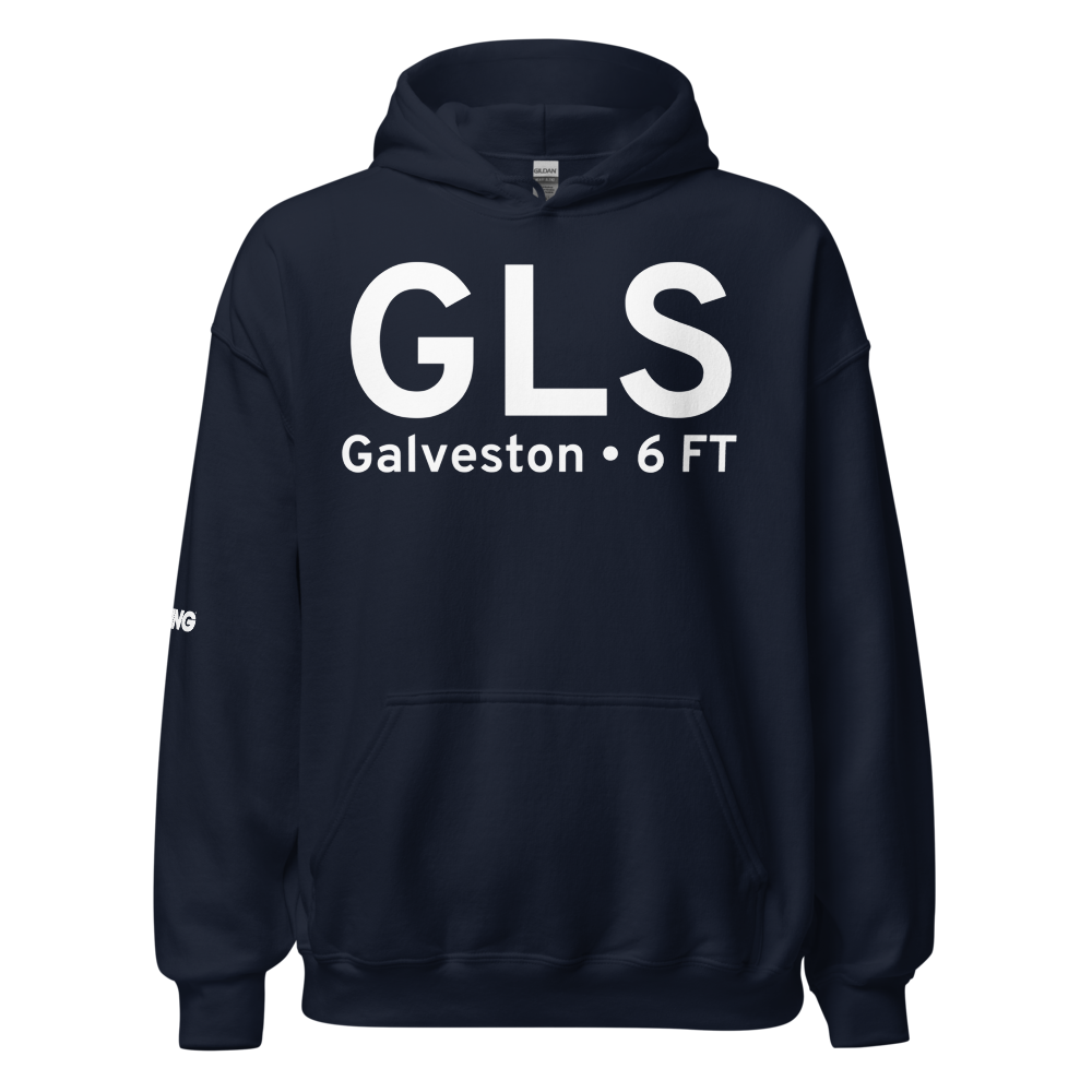 Galveston (KGLS) Airport Hoodie Sweatshirt 