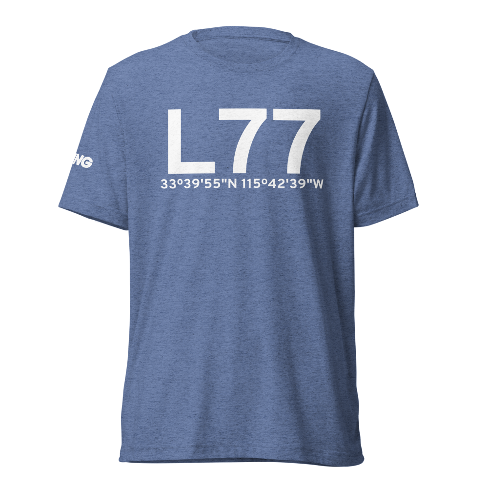 Chiriaco Summit (KL77) Airport Tri-blend T-Shirt 