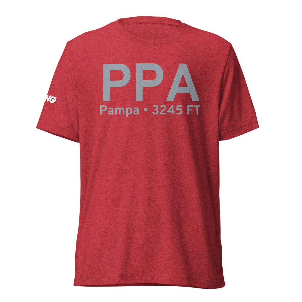 Pampa (KPPA) Airport Tri-blend T-Shirt 