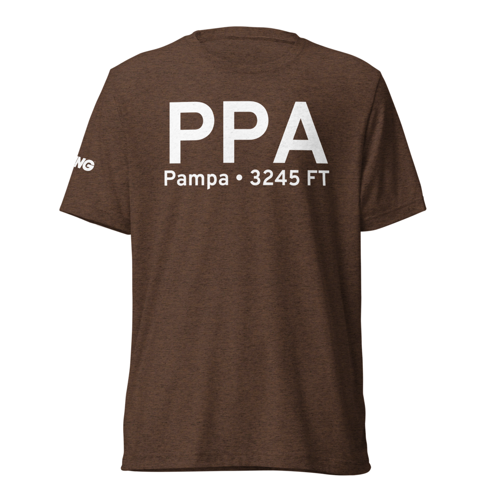 Pampa (KPPA) Airport Tri-blend T-Shirt 