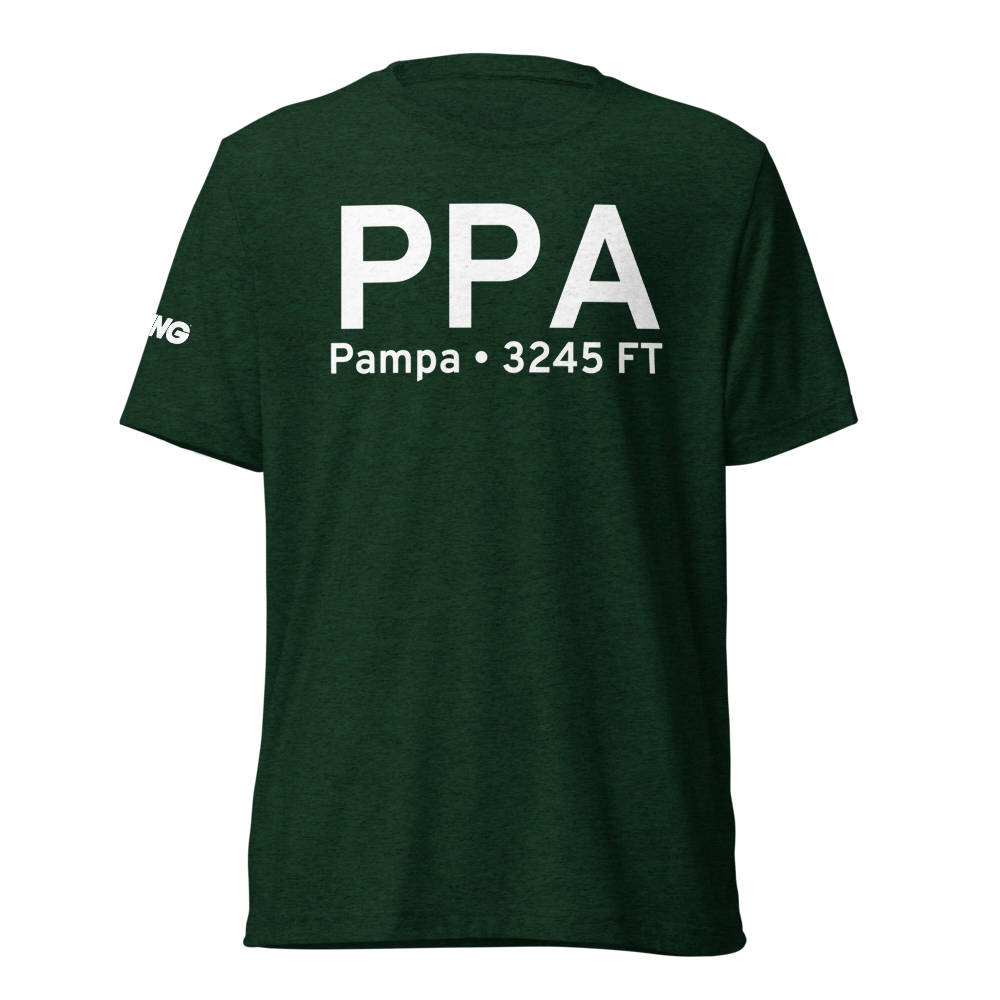Pampa (KPPA) Airport Tri-blend T-Shirt 