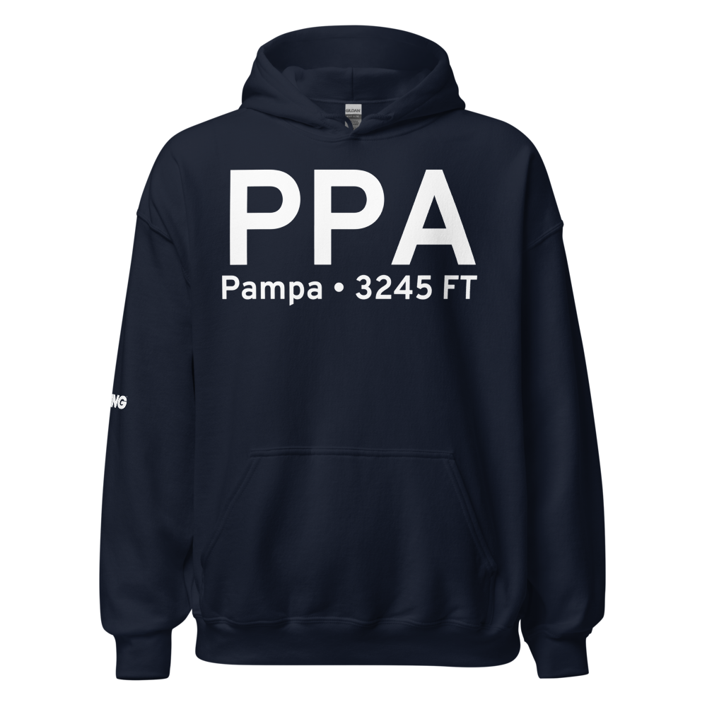 Pampa (KPPA) Airport Hoodie Sweatshirt 