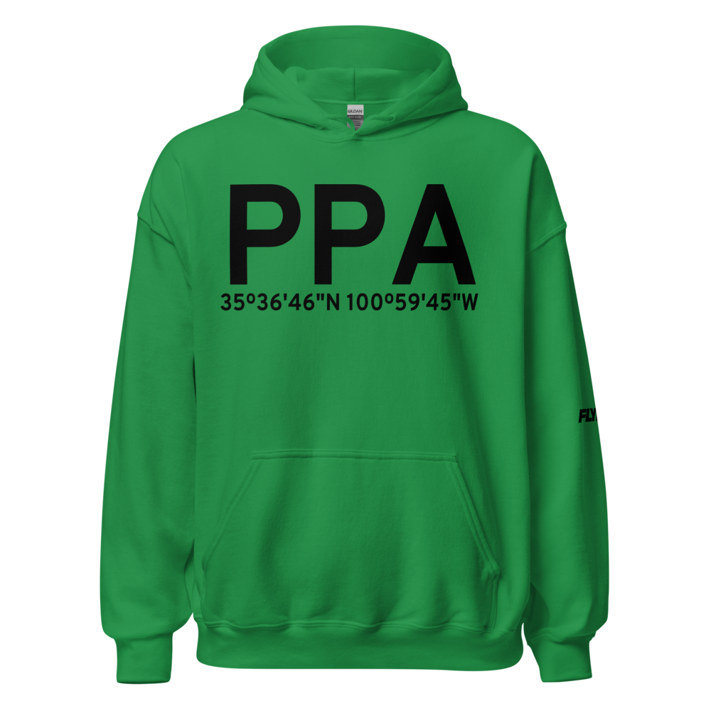 Pampa (KPPA) Airport Hoodie Sweatshirt 