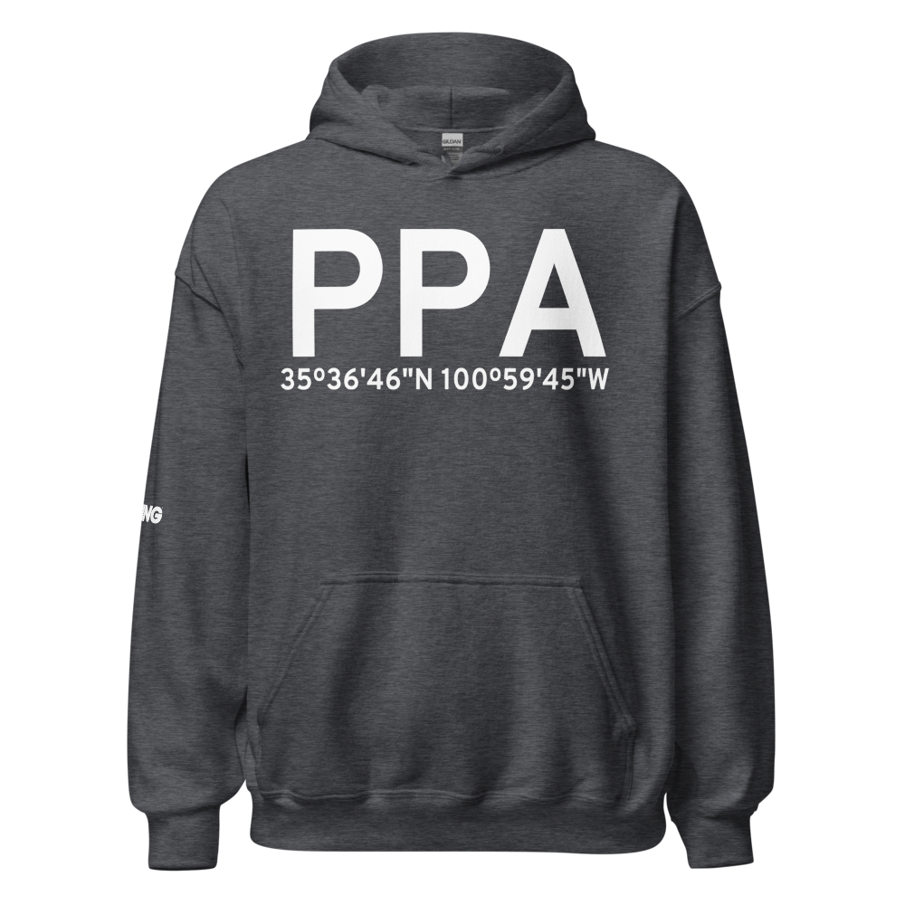 Pampa (KPPA) Airport Hoodie Sweatshirt 