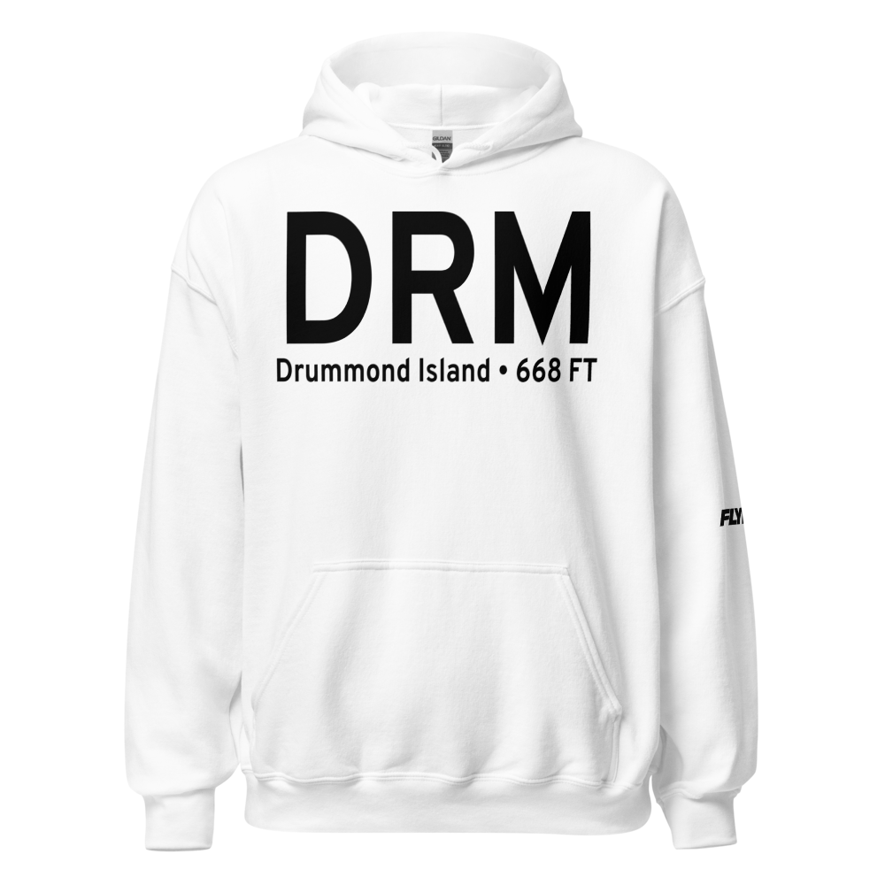 Drummond Island (KDRM) Airport Hoodie Sweatshirt 