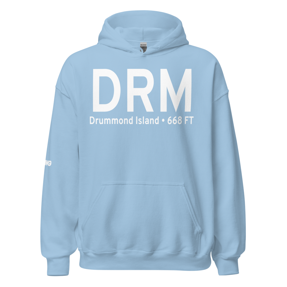 Drummond Island (KDRM) Airport Hoodie Sweatshirt 