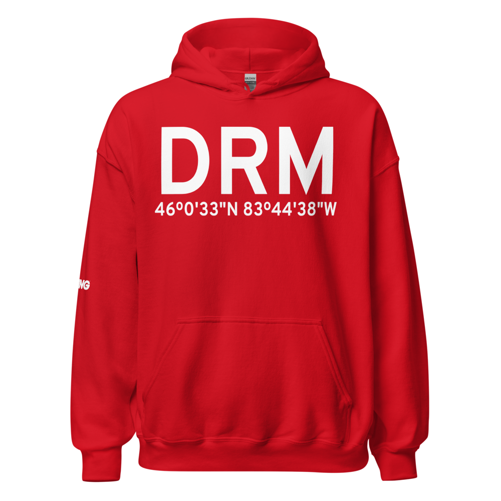 Drummond Island (KDRM) Airport Hoodie Sweatshirt 