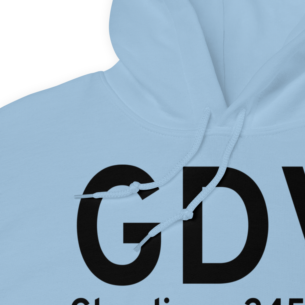 Glendive (KGDV) Airport Hoodie Sweatshirt 