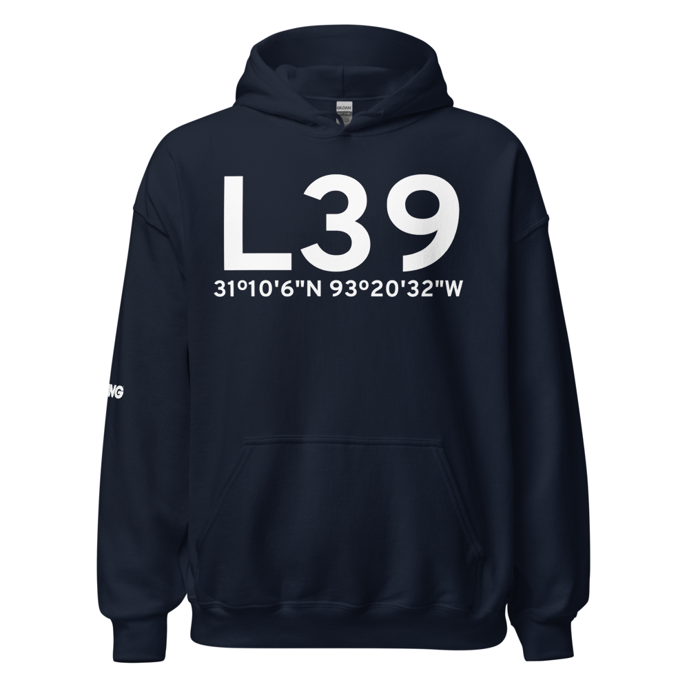 Leesville (KL39) Airport Hoodie Sweatshirt 