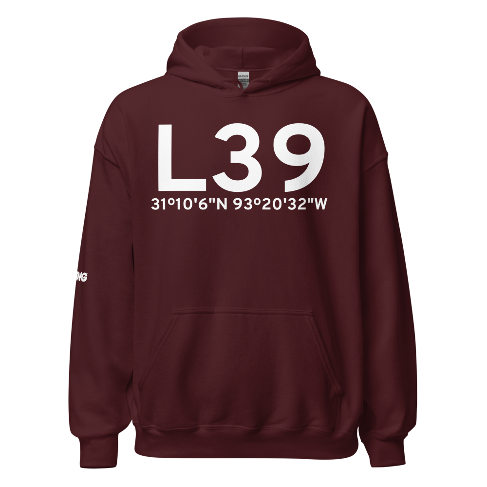 Leesville (KL39) Airport Hoodie Sweatshirt 