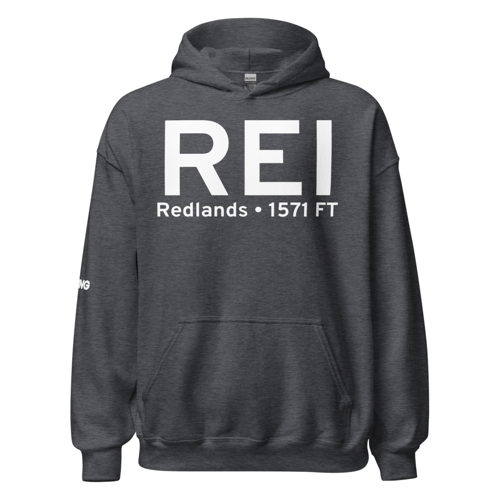 Redlands (KREI) Airport Hoodie Sweatshirt 