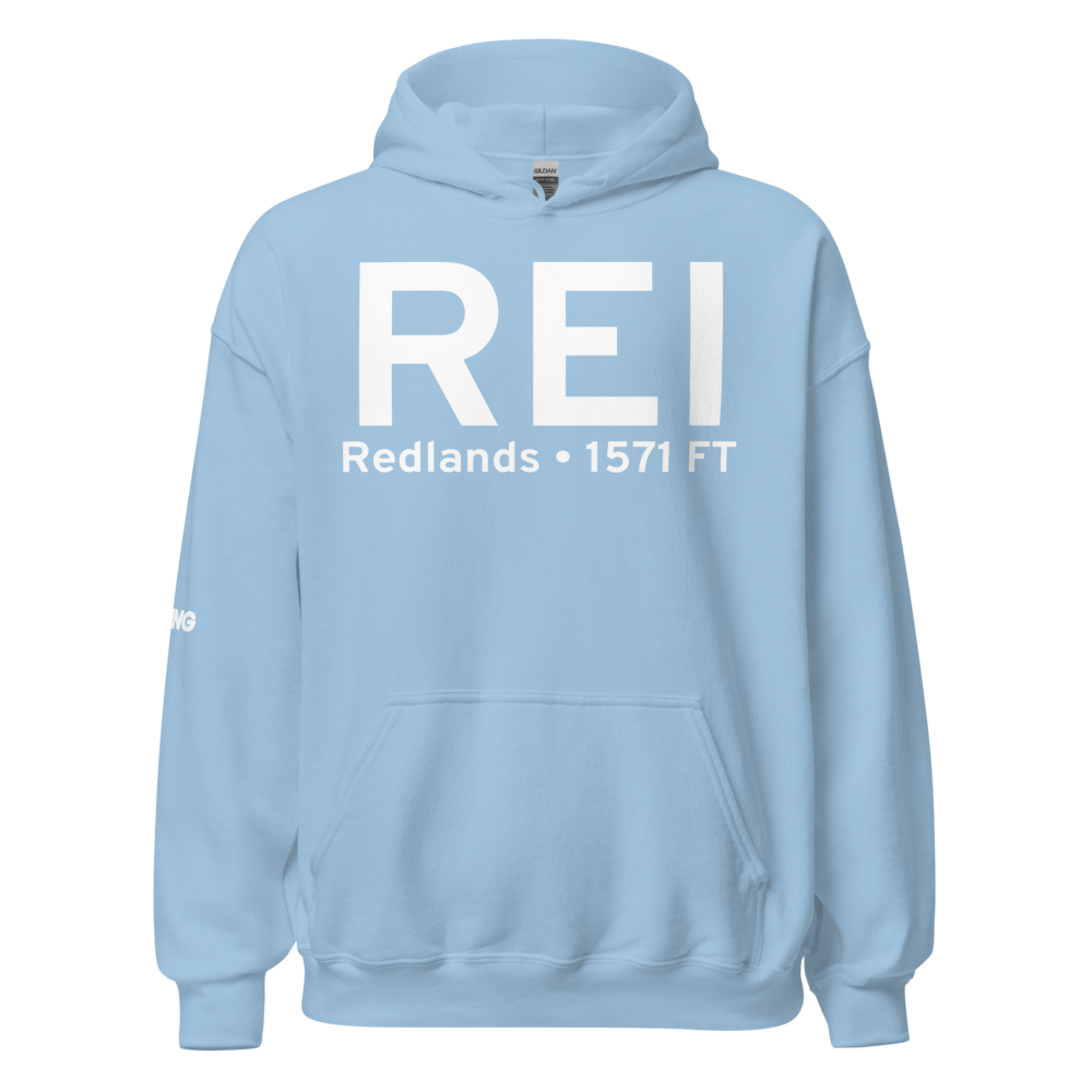 Redlands (KREI) Airport Hoodie Sweatshirt 