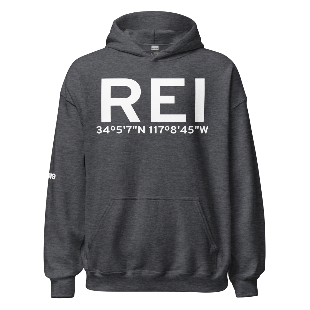 Redlands (KREI) Airport Hoodie Sweatshirt 