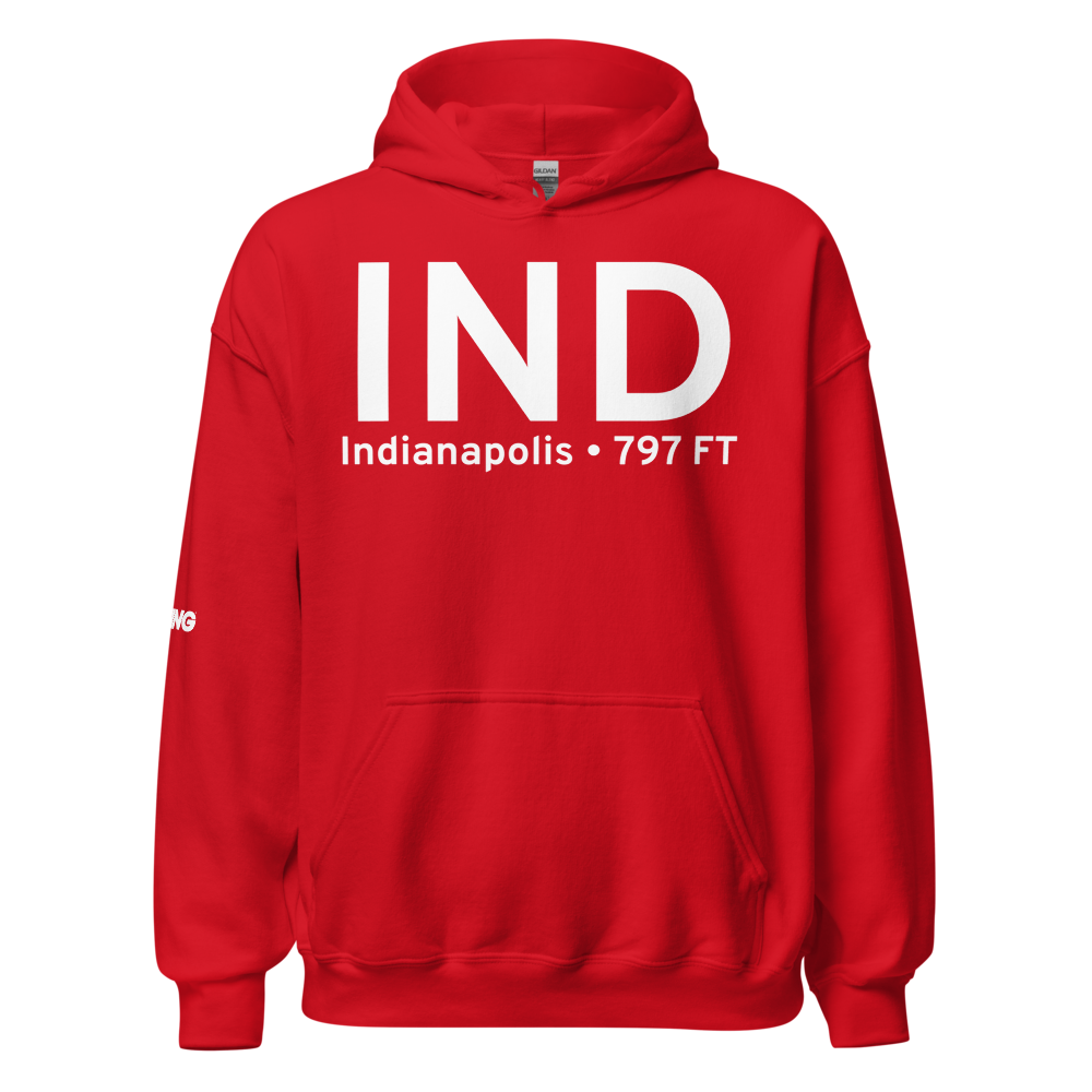 Indianapolis (KIND) Airport Hoodie Sweatshirt 