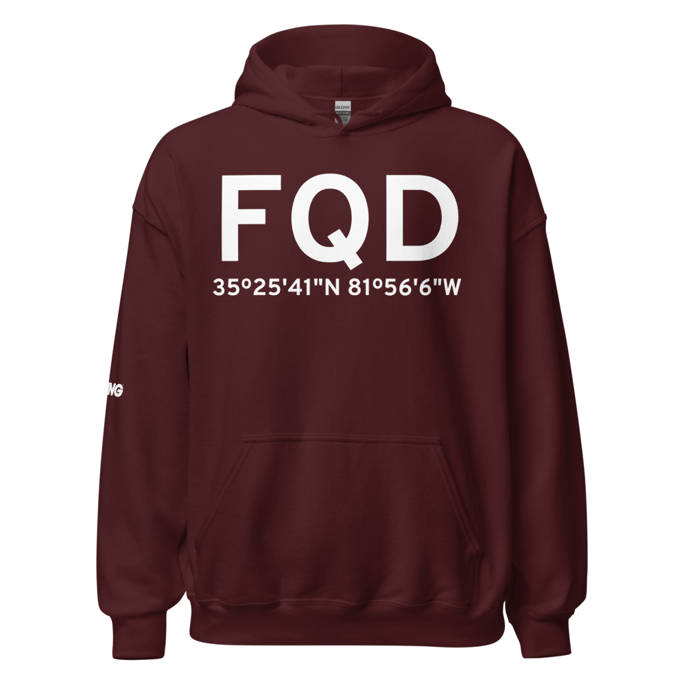 Rutherfordton (KFQD) Airport Hoodie Sweatshirt 