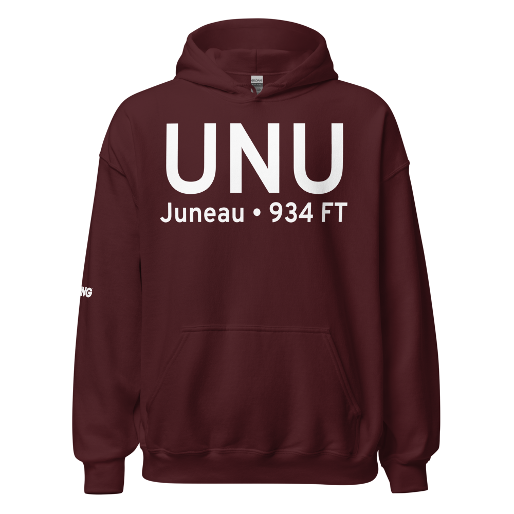 Juneau (KUNU) Airport Hoodie Sweatshirt 