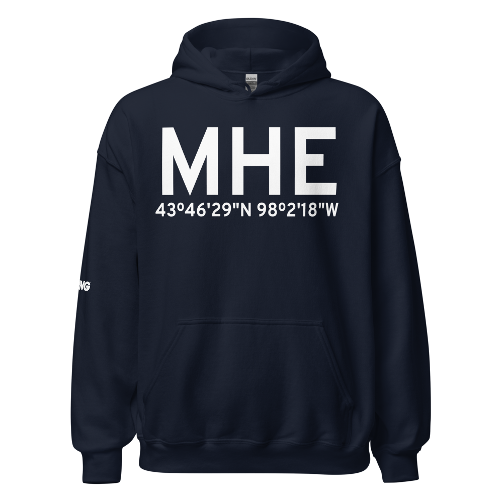 Mitchell (KMHE) Airport Hoodie Sweatshirt 
