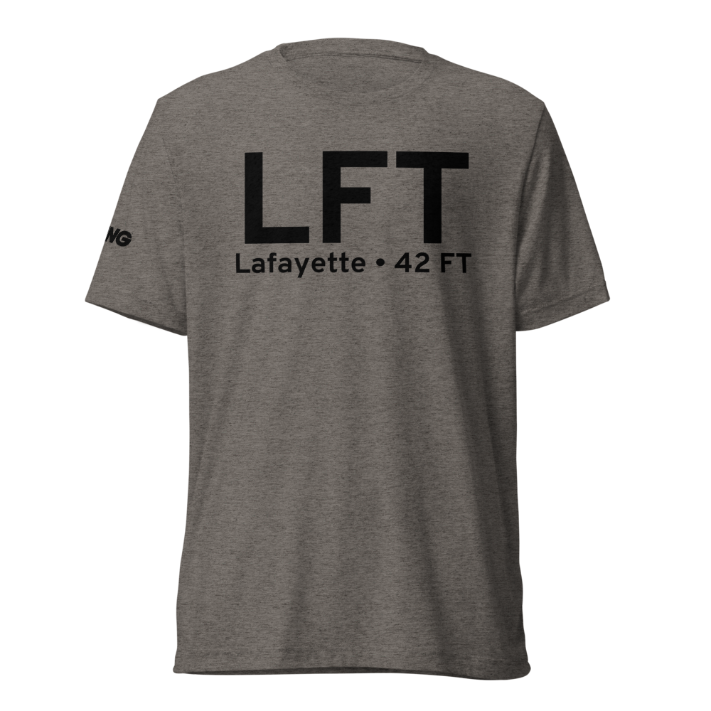 Lafayette (KLFT) Airport Tri-blend T-Shirt 
