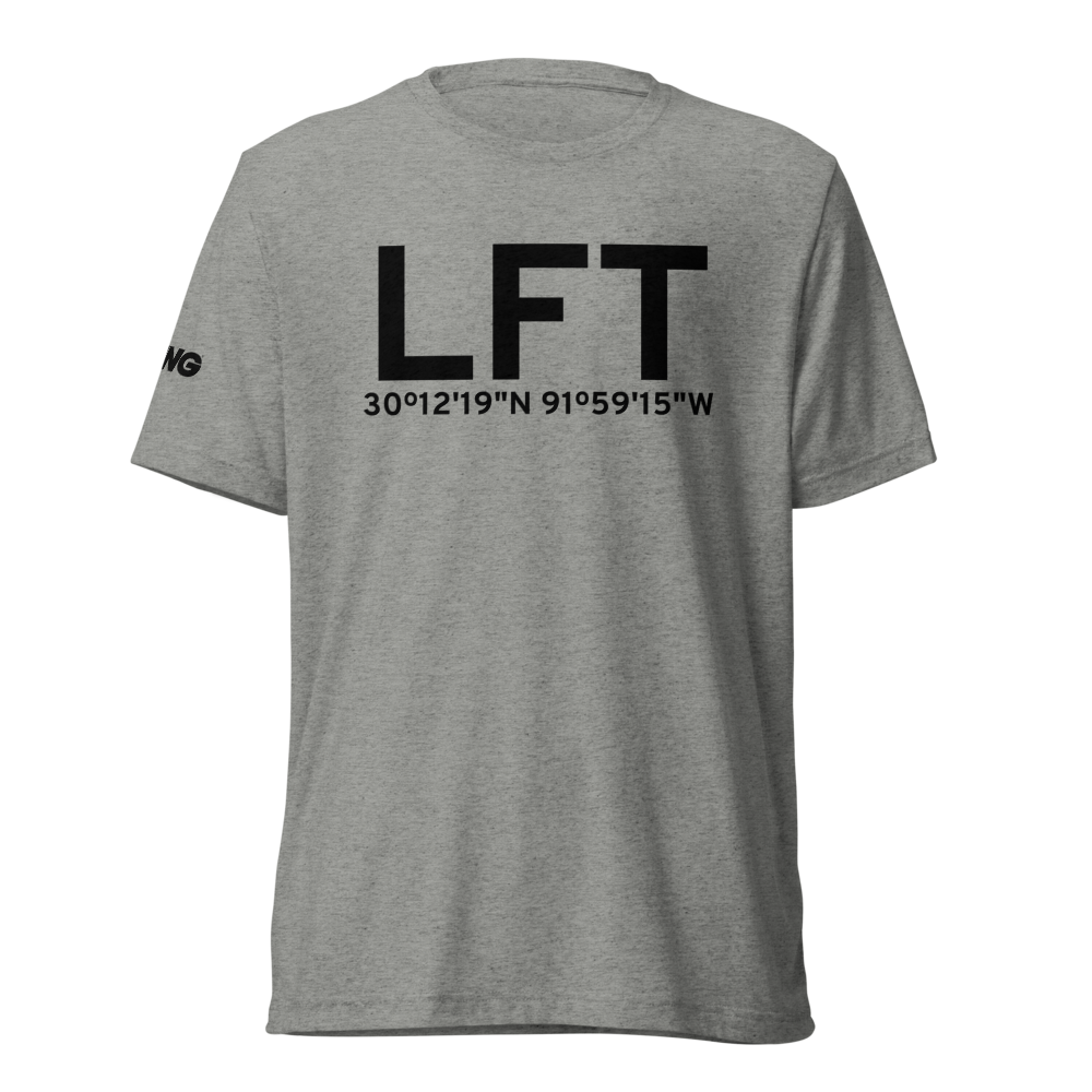 Lafayette (KLFT) Airport Tri-blend T-Shirt 