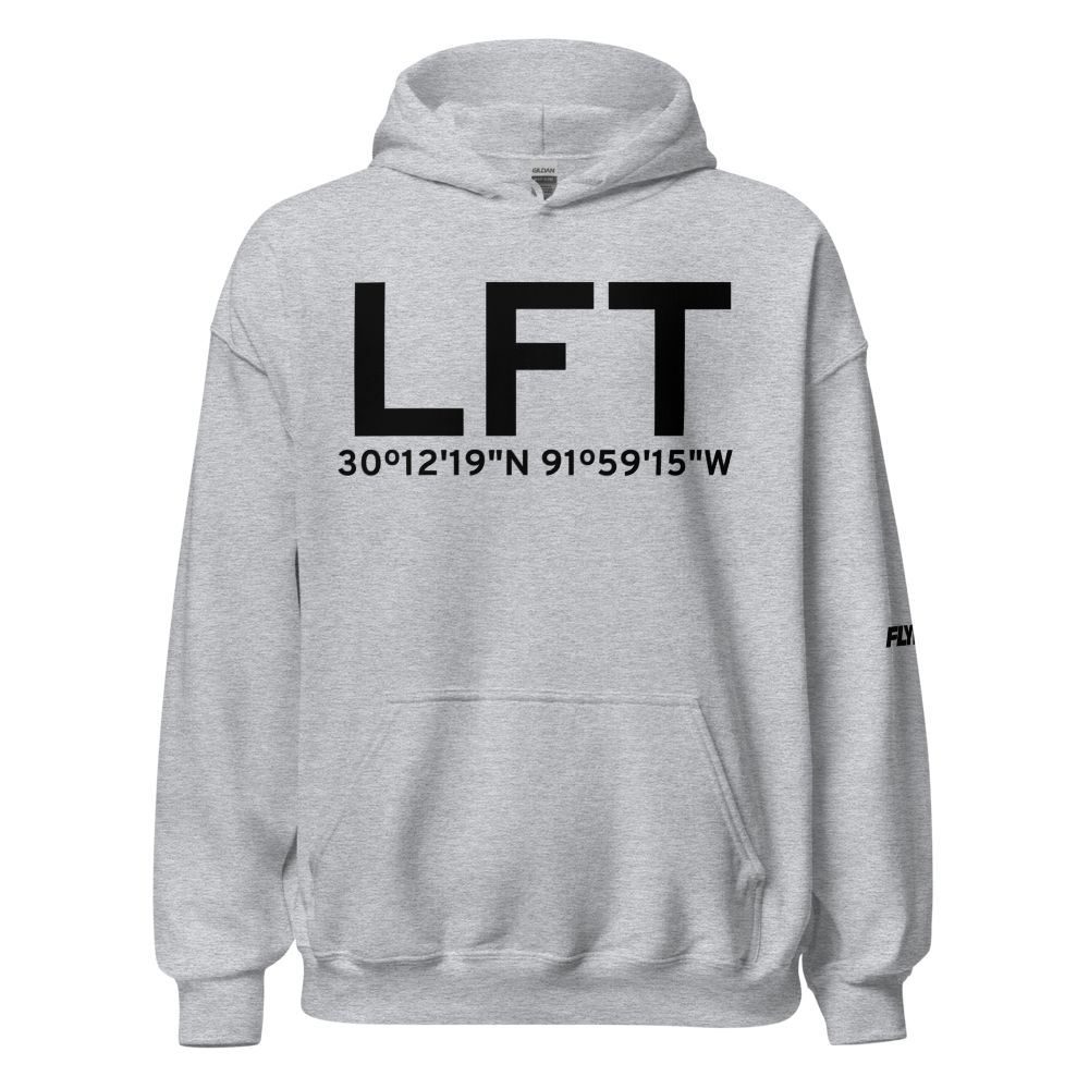 Lafayette (KLFT) Airport Hoodie Sweatshirt 