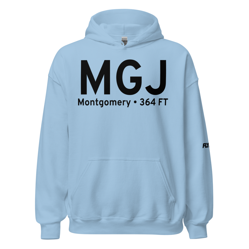 Montgomery (KMGJ) Airport Hoodie Sweatshirt 
