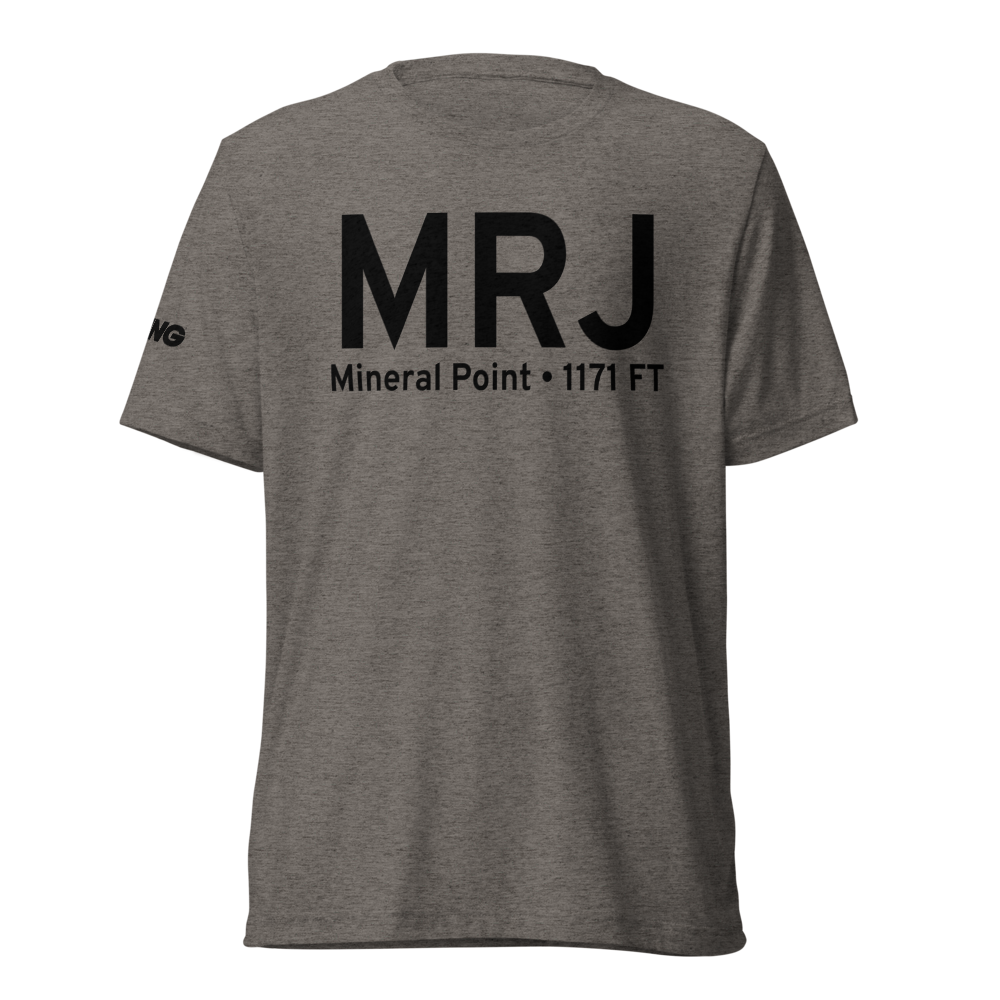 Mineral Point (KMRJ) Airport Tri-blend T-Shirt 