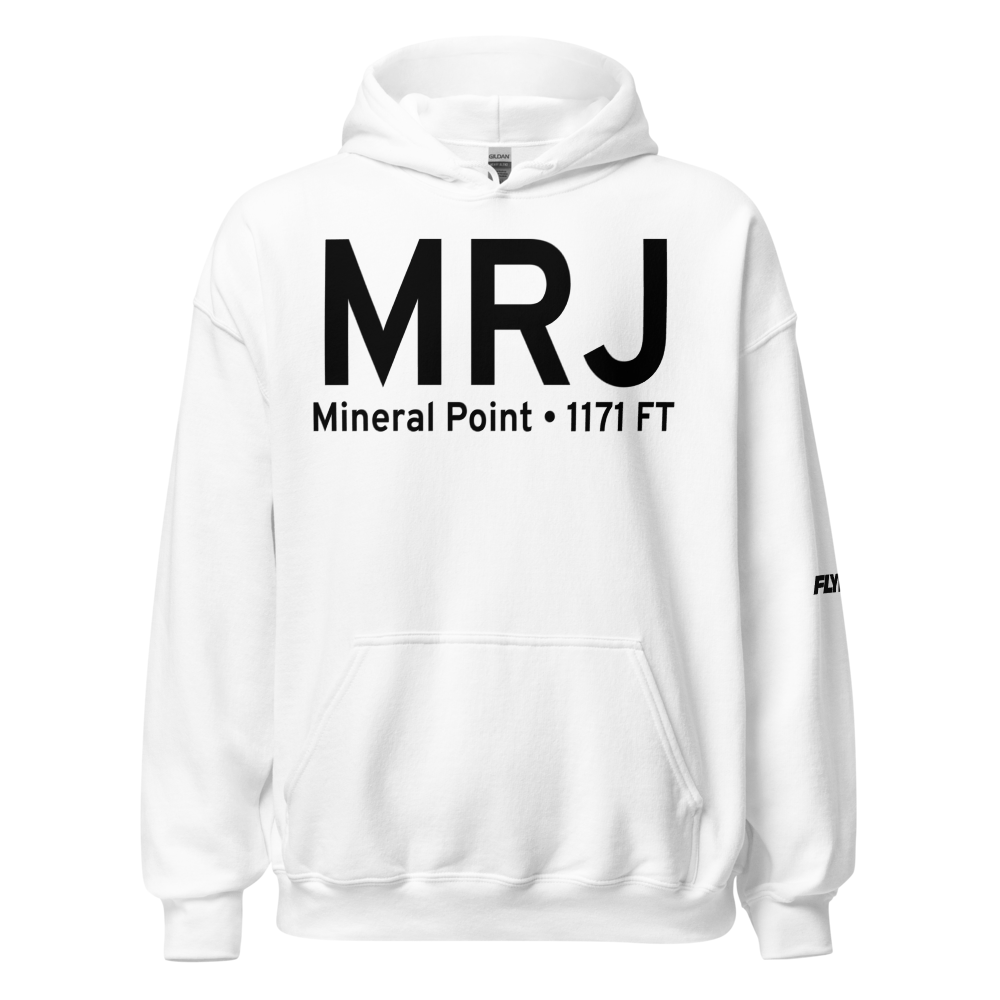 Mineral Point (KMRJ) Airport Hoodie Sweatshirt 