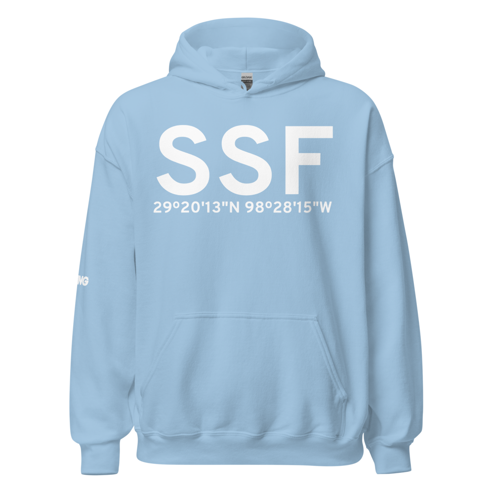 San Antonio (KSSF) Airport Hoodie Sweatshirt 