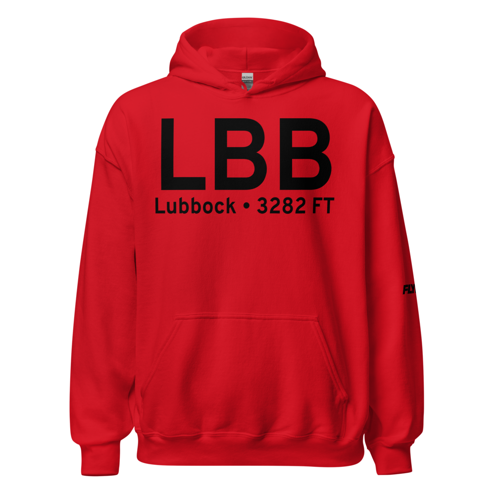 Lubbock (KLBB) Airport Hoodie Sweatshirt 
