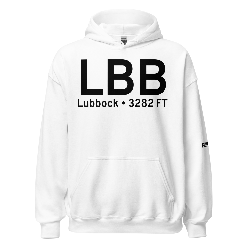 Lubbock (KLBB) Airport Hoodie Sweatshirt 