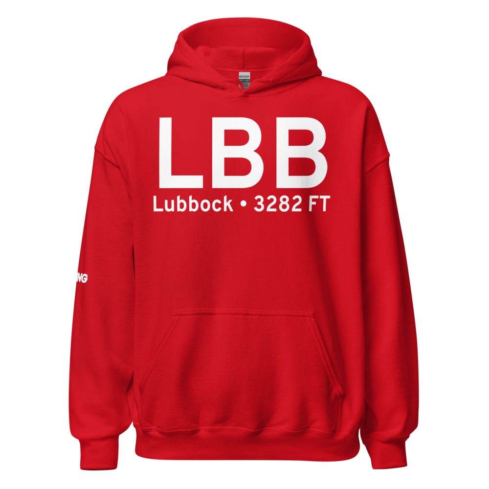 Lubbock (KLBB) Airport Hoodie Sweatshirt 