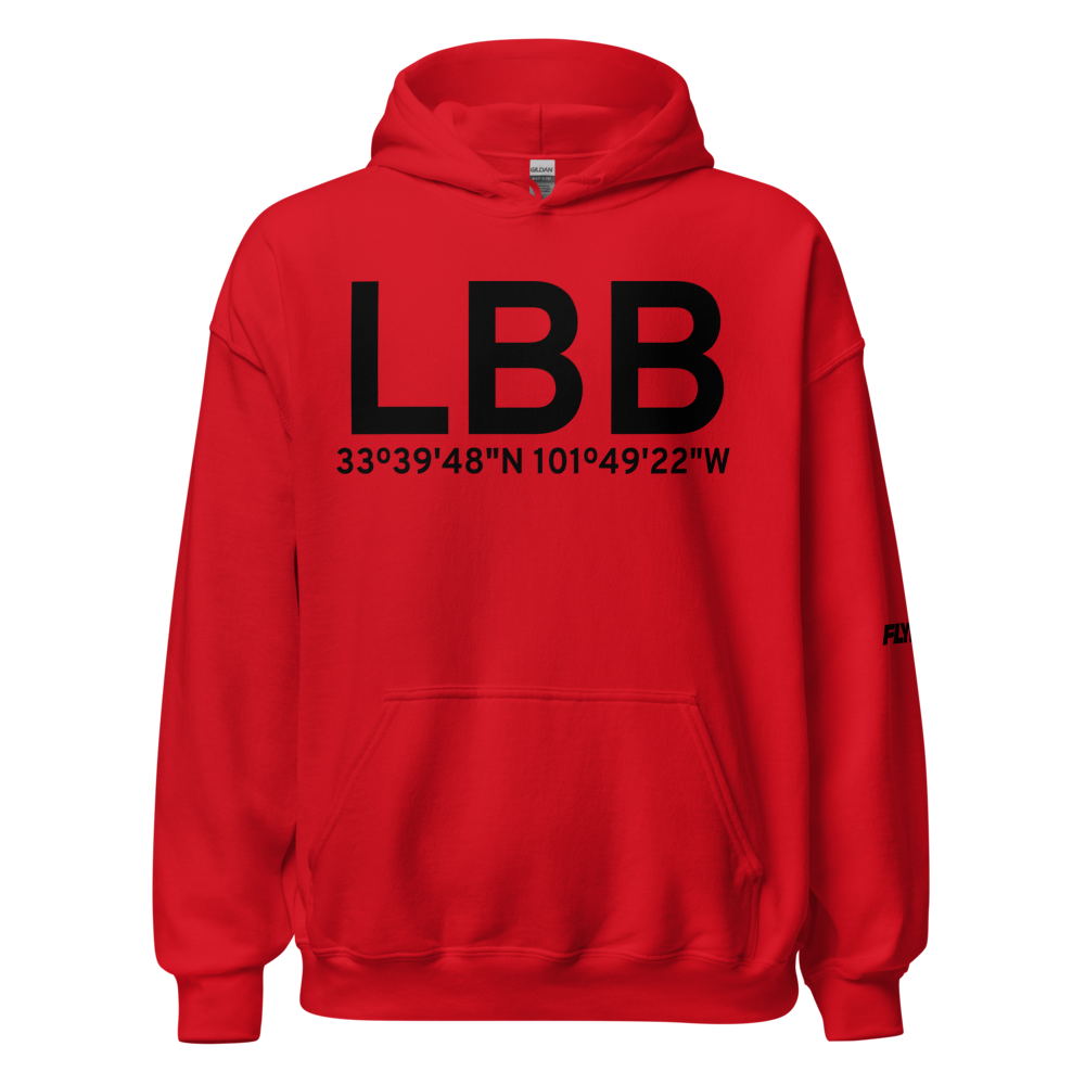 Lubbock (KLBB) Airport Hoodie Sweatshirt 