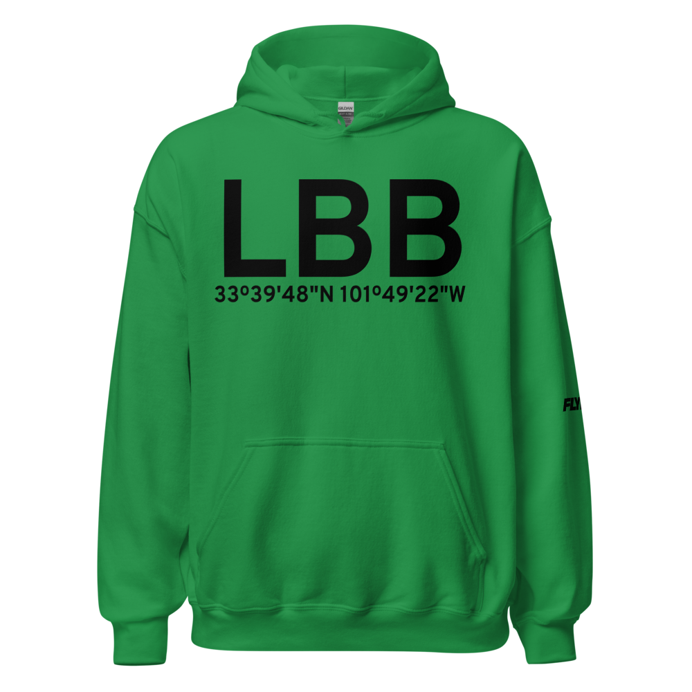 Lubbock (KLBB) Airport Hoodie Sweatshirt 